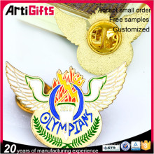 Pinos de lapela de ouro personalizado águia de metal personalizado
